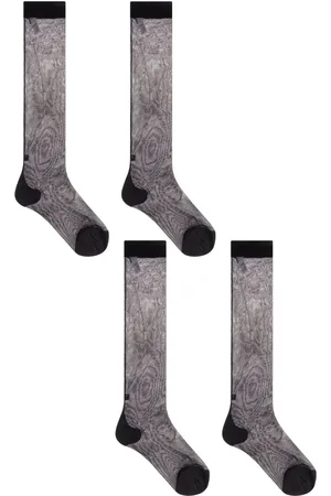 Dolce & Gabbana Lot de trois paires de chaussettes à effet de transparence
