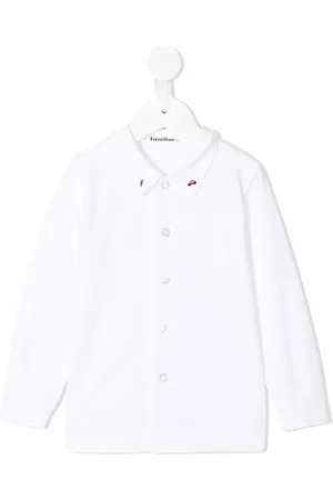 Familiar Chemise à col brodé