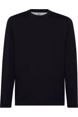 Brunello Cucinelli T-shirt à col nervuré