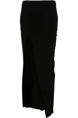 Rick Owens Jupe en maille à coupe mi-longue