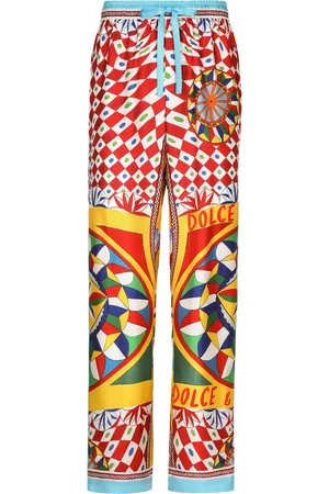 Dolce & Gabbana Pantalon droit à motif géométrique