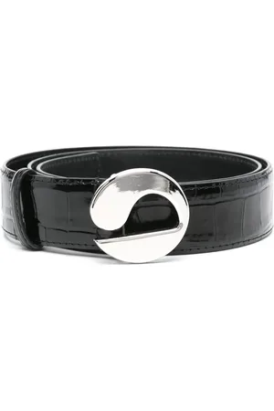COPERNI Ceinture en cuir à effet peau de crocodile