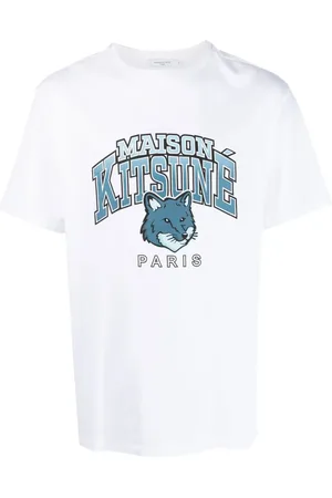 Maison Kitsuné T-shirt en coton à logo imprimé