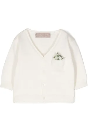 LA STUPENDERIA Cardigan nervuré à col v