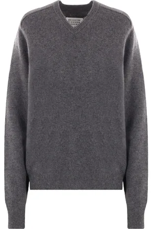 Maison Margiela Pull en laine à détails de coutures