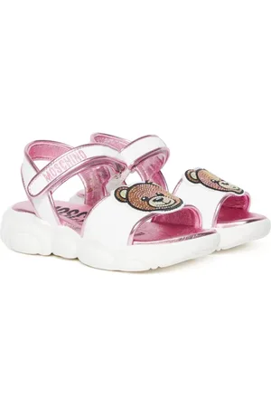 Moschino Sandales en cuir à patch Teddy