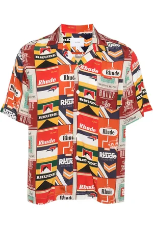Rhude Chemise en soie à imprimé Cigarette