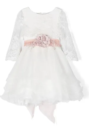 Mimilù Robe à fleurs appliquées
