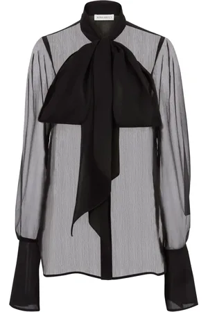 Nina Ricci Chemise en soie à design transparent
