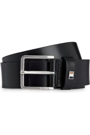 HUGO BOSS Ceinture en cuir à plaque logo