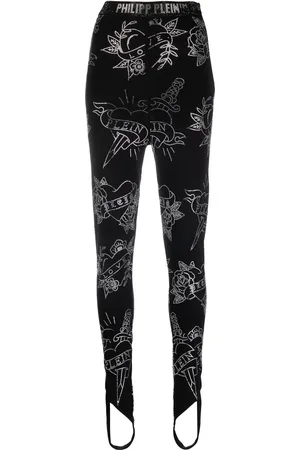 Philipp Plein Legging imprimé à détails sous-pieds