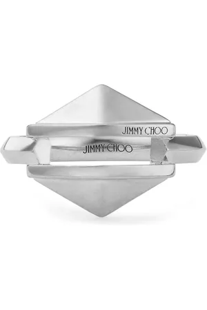 Jimmy Choo Bague Diamonds à logo gravé