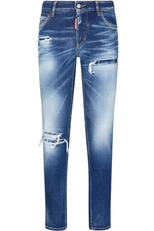 Dsquared2 Jean slim à finitions effilochées