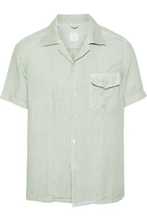 ELEVENTY Chemise en lin à manches courtes