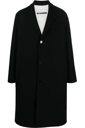 Jil Sander Manteau mi-long à simple boutonnage