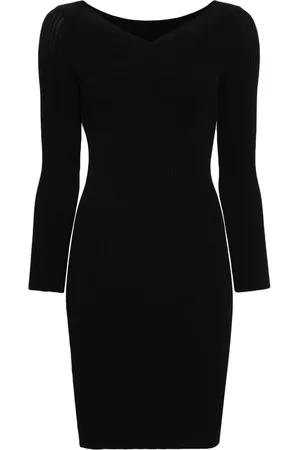 Alberta Ferretti Robe en maille à col v