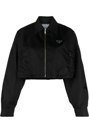Prada Veste Re-Nylon à coupe crop