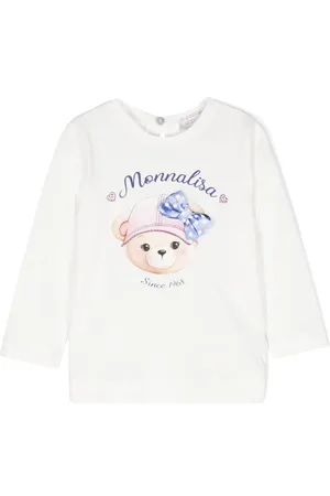 MONNALISA T-shirt en coton à imprimé Teddy Bear