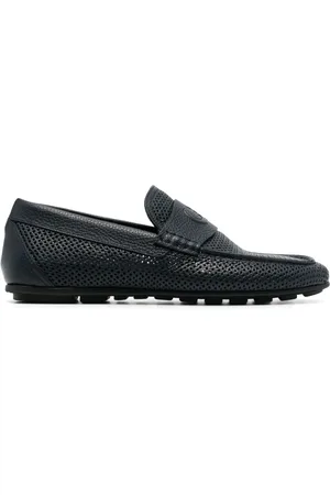 Casadei Mocassins en cuir à logo embossé