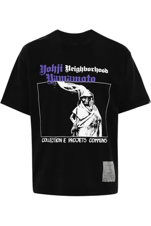 YOHJI YAMAMOTO X Neighborhood t-shirt à logo imprimé
