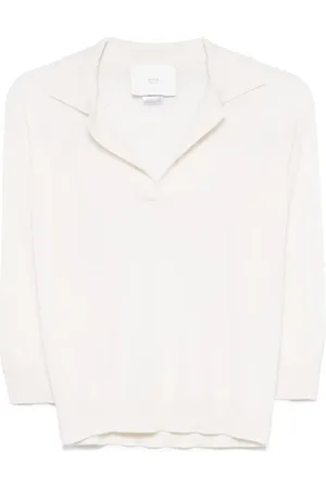 VANISÉ T-shirt en maille fine à design nervuré