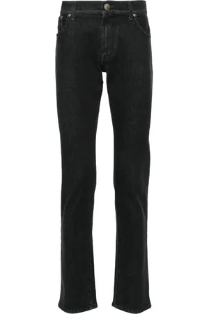 corneliani Jean cigarette à taille mi-haute