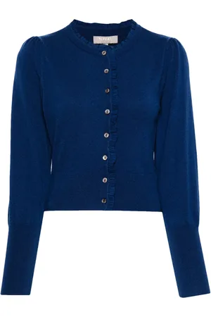 N.PEAL Cardigan en cachemire à volants