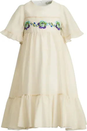 Etro Robe à fleurs brodées