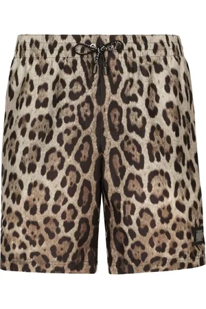 Dolce & Gabbana Short de bain à imprimé léopard