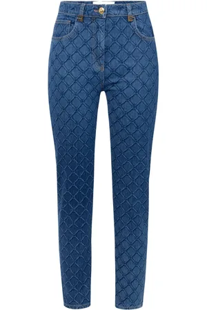 Elisabetta Franchi Jean à imprimé losanges