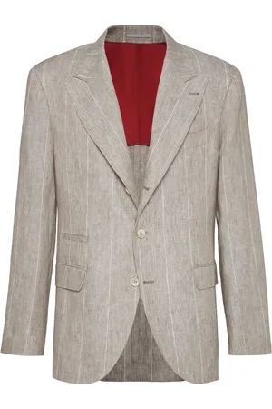 Brunello Cucinelli Blazer ample à rayures