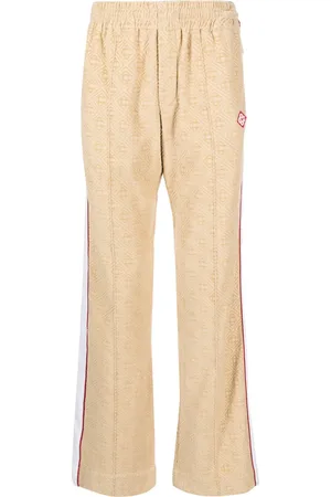 Casablanca Pantalon de jogging en velours à logo en jacquard