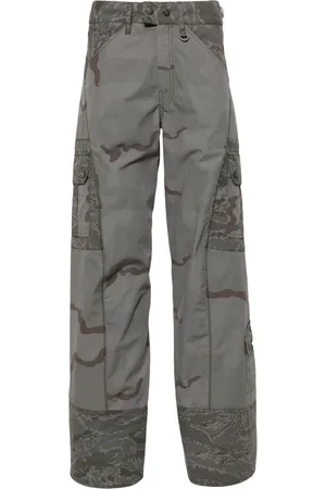 Marine Serre Pantalon Regenerated Camo à poches cargo