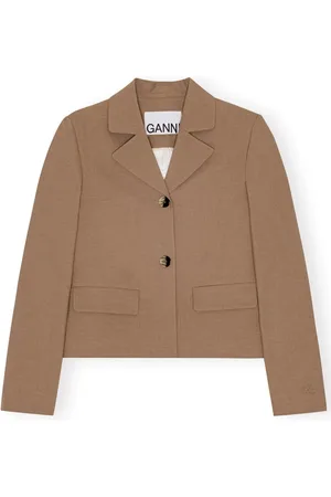 Ganni Blazer à simple boutonnage