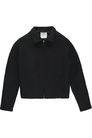 Courrèges Veste laine en à patch logo
