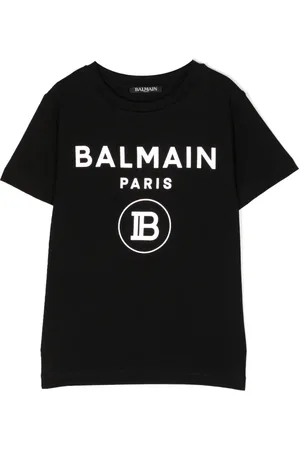 Balmain T-shirt en coton à logo imprimé