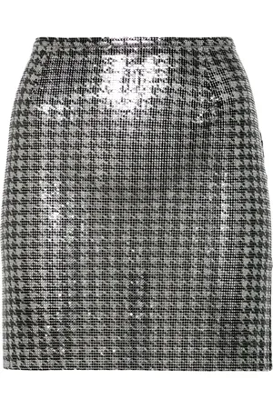 Paco rabanne Minijupe à motif pied-de-poule