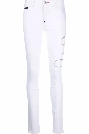 Philipp Plein Jean skinny à ornements en cristal