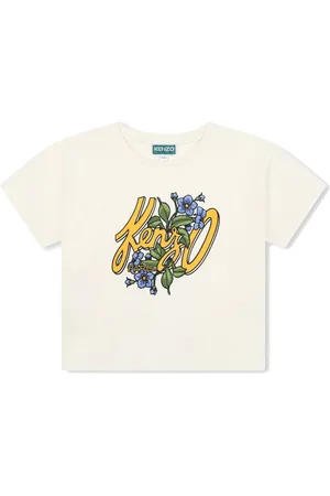 Kenzo T-shirt en coton à logo imprimé