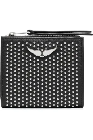 Zadig & Voltaire Portefeuille Dotted Swiss en cuir