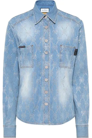 Philipp Plein Minijupe en jean à motif monogrammé