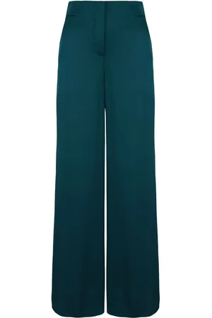Giorgio Armani Pantalon en soie à coupe ample