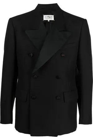 Maison Margiela Blazer en mohair à boutonnière croisée