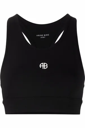 ANINE BING Brassière de sport à logo imprimé
