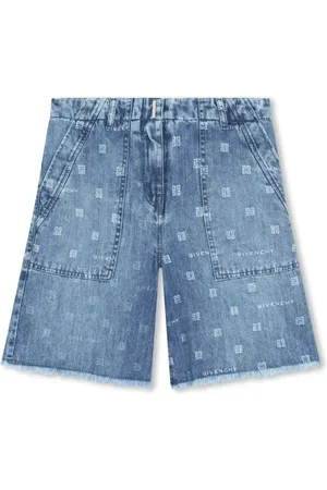 Givenchy Short en jean à motif 4G