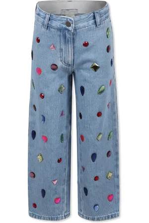 Stella McCartney Jean à ornements de pierres
