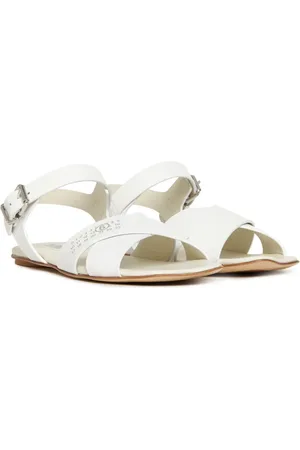 Maison Margiela Sandales en cuir à semelle plate