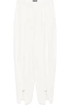 MUGLER Pantalon de tailleur à détails de piercings
