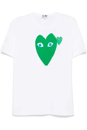 Comme des Garçons T-shirt à imprimé cœur