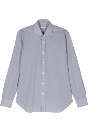 BARBA Chemise rayée à col italien
